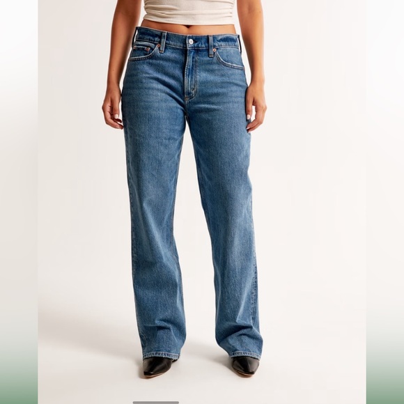 Abercrombie Curve Love Low Rise 90s Baggy Jean - Picture 2 of 10